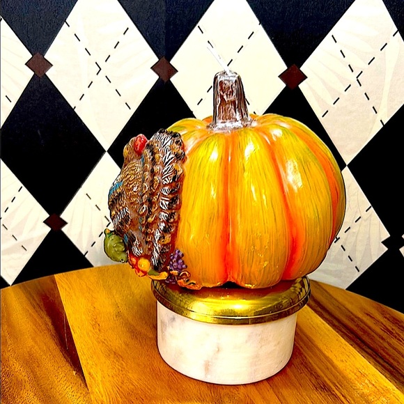 Sculptural Candle Turkey, Harvest & Pumpkin| Rustic & Elaborate Decor - Picture 12 of 16